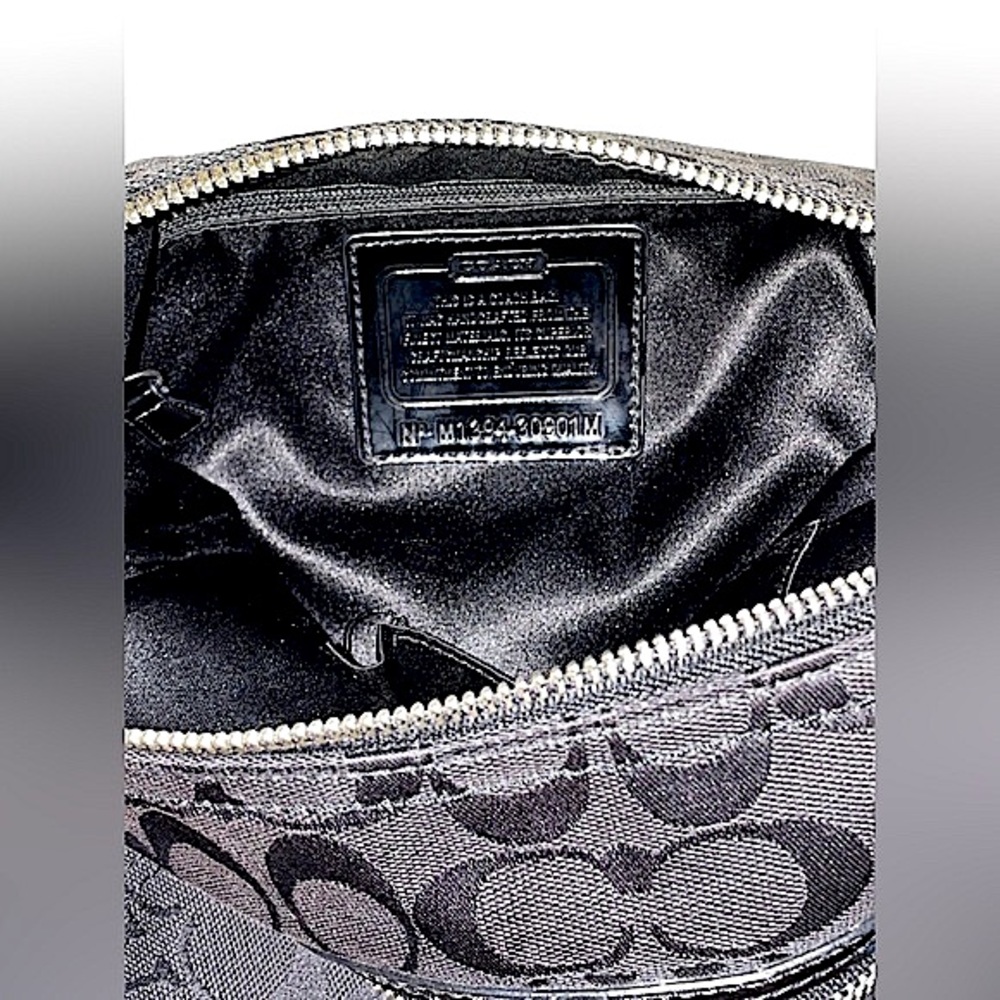 Black crossbody canvas signature COACH - Picture 9 of 9